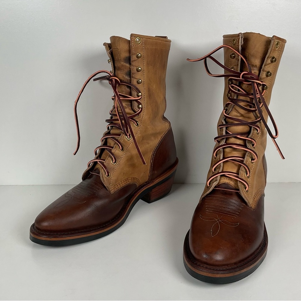 Vintage Chippewa Crazy Horse Packer Boots | USA Made | Men’s 9 D